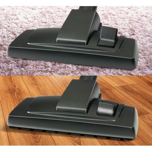 Combination floor tool for hard or soft surfaces